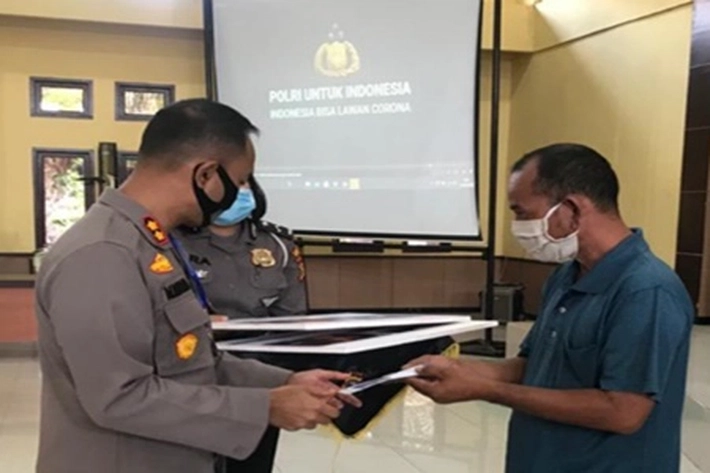 Kapolres Rohil Launching Peduli Keselamatan Cegah Covid-19