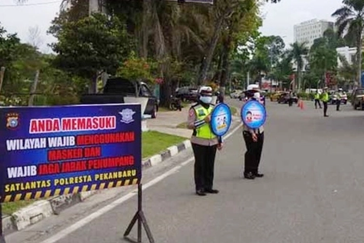 12 Kendaraan Balek Kanan di Perbatasan Pekanbaru