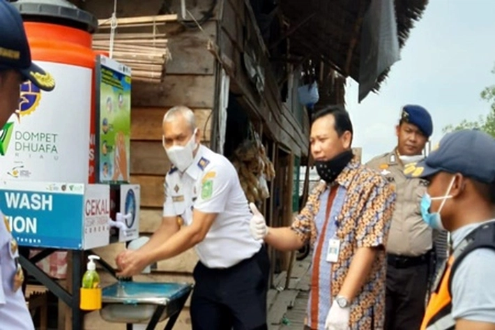 Dompet Dhuafa Dirikan Stasiun Cuci Tangan di Fasilitas Umum