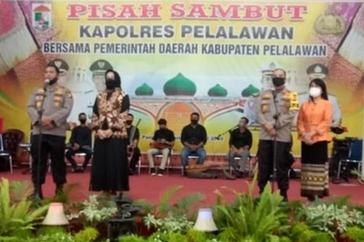 Bupati Hadiri Pisah Sambut Kapolres Pelalawan