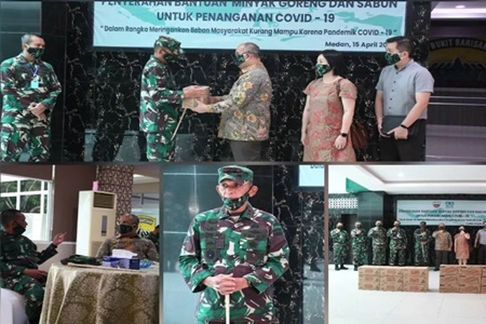 PT. Musim Mas Salurkan Bantuan Penanganan Covid-19 ke Kodam I/BB