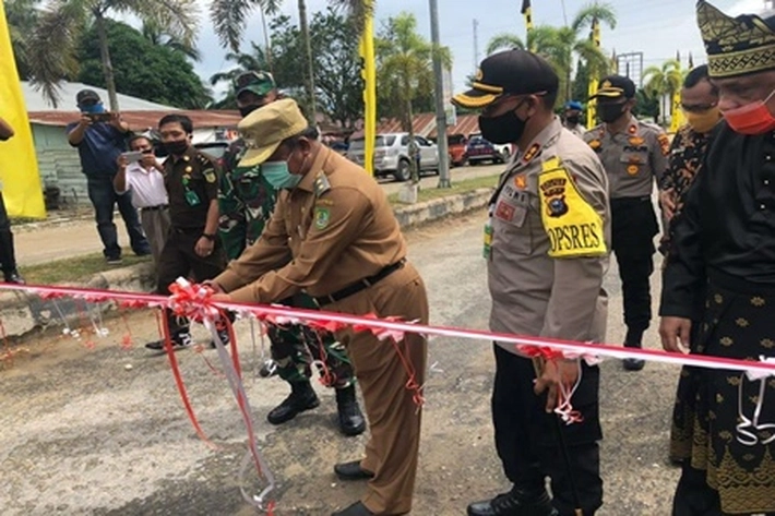 Kapolres dan Wabup Rohil Resmikan 'Kampung Tangguh Nusantara'