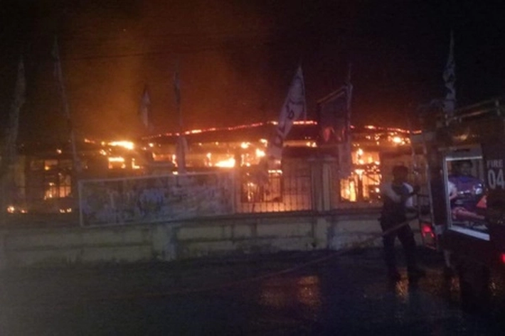 Kantor Ormas DPD IPK Rokan Hulu LudesTerbakar