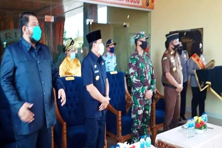 Bupati Sukiman dan Forkopimda Hadiri Pisah Sambut Kapolres Rohul