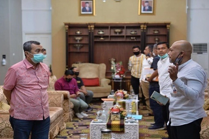 Gubri Terima Kunjungan Deputi Direktur Perwakilan BI Provinsi Riau