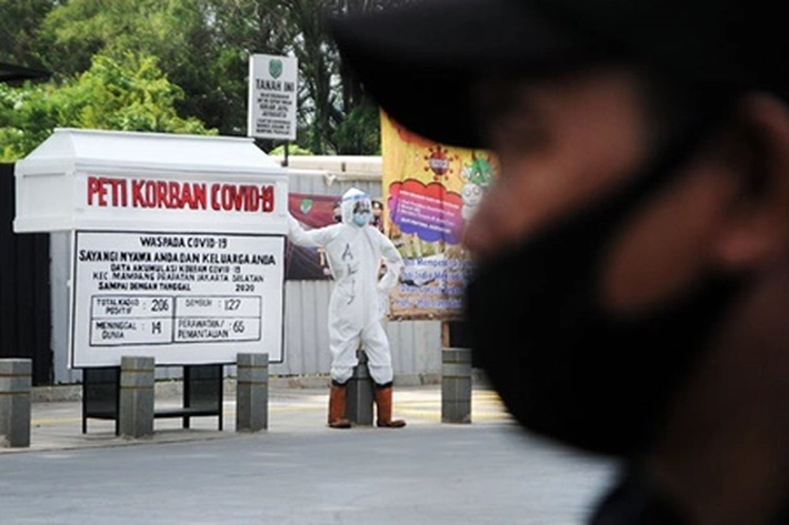 'Peti Mati' Dorong Kesadaran Bahaya Covid-19