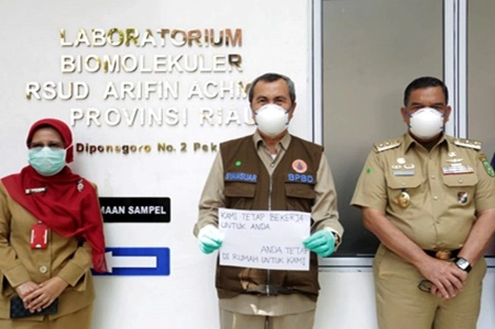 Gubernur Syamsuar Gerah Lihat Kesadaran Gunakan Masker Semakin Kurang