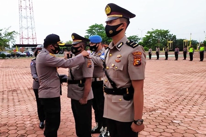 Wakapolres Rohil Pimpin Serah Terima Jabatan Kapolsek