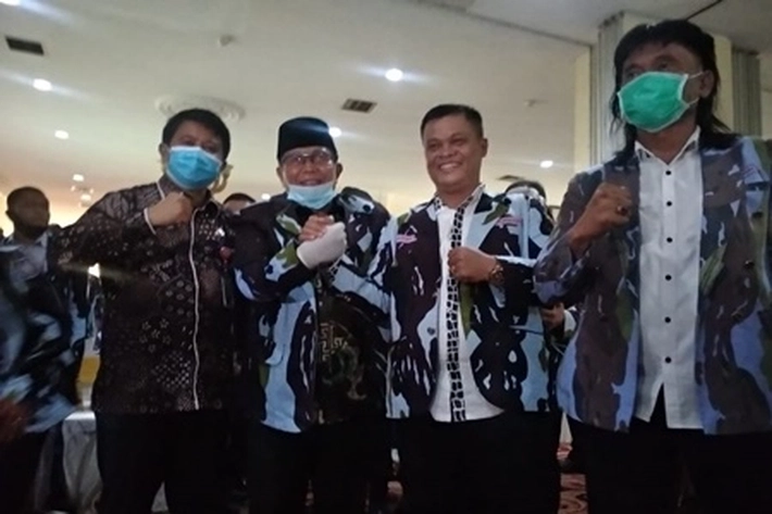 Bupati Sukiman Hadiri Pelantikan Ribuan Kader DPD II IPK Rohul