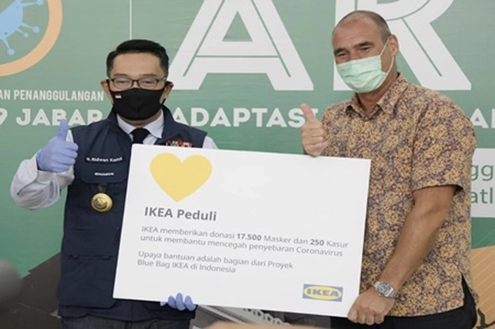IKEA Donasikan 17.500 Masker dan 250 Matras Memperkuat Ketahanan Covid-19