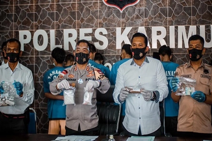 Polres Karimun Amankan Tersangka Tindak Pidana Narkoba