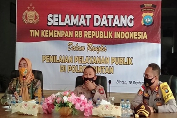 Kapolres Bintan Sambut Tim Kementerian Pendayagunaan Aparatur Negara