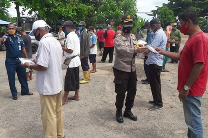 Polsek KKP SBP Tanjungpinang Gencar Sosialisasi Protokol Kesehatan