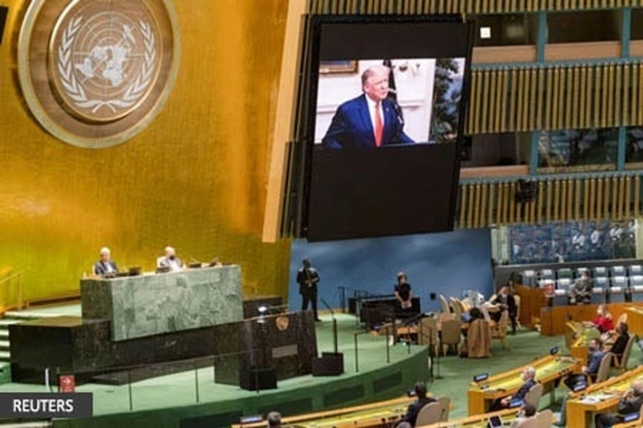 Disidang Umum PBB Trump Tuding China 'Melepaskan Wabah ke Dunia'