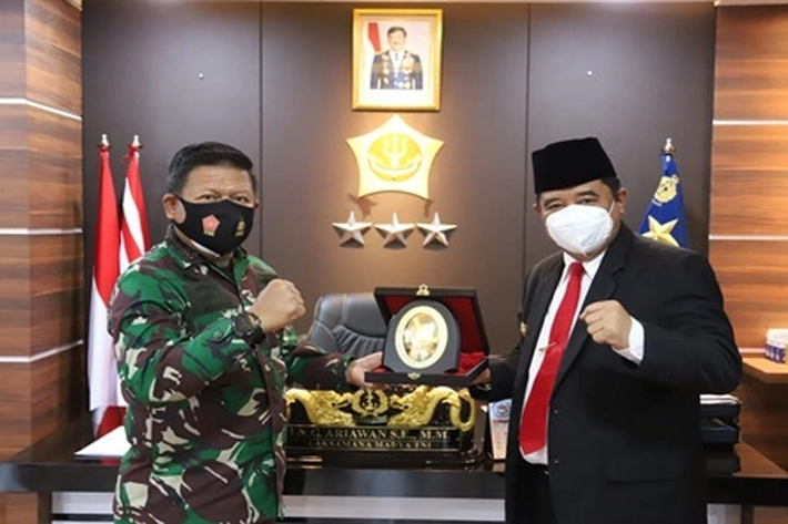 Pangkogabwilhan I Terima Kunjungan Pjs Gub Kepri