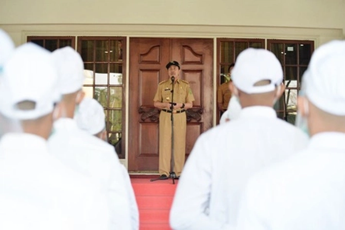 Gubri Ingatkan Calon Praja IPDN Asal Riau Patuhi Protokol Kesehatan