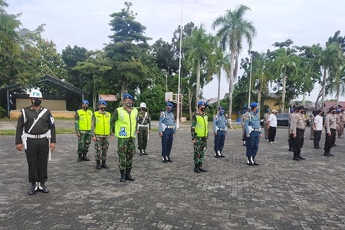  Subdenpom I/6-1 Tanjungpinang Ikut Penertiban Prtokol Kesehatan