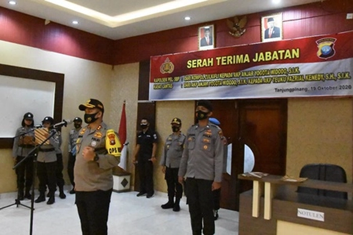 Kapolres Tanjung Pinang Pimpin Sertijab 