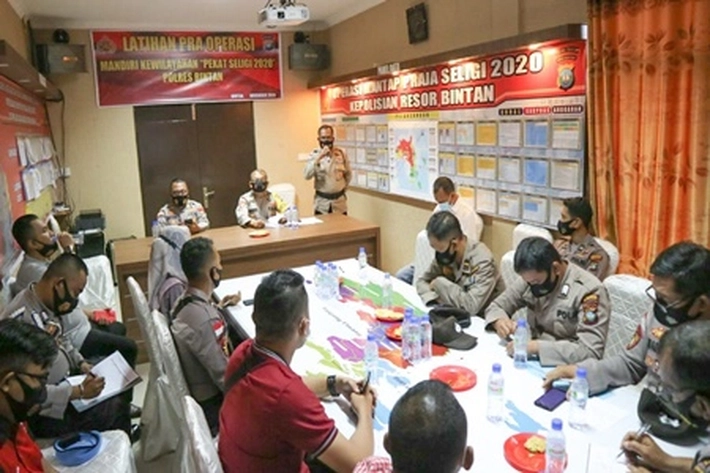 Polres Bintan Buat Latpraops Pekat Seligi 2020