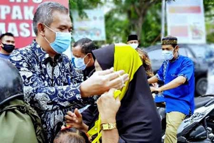 Kesadaran Masyarakat Meranti Pakai Masker Meningkat