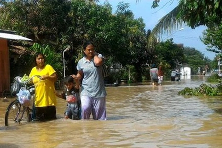 Banjir di Pelalawan Terus Menguap