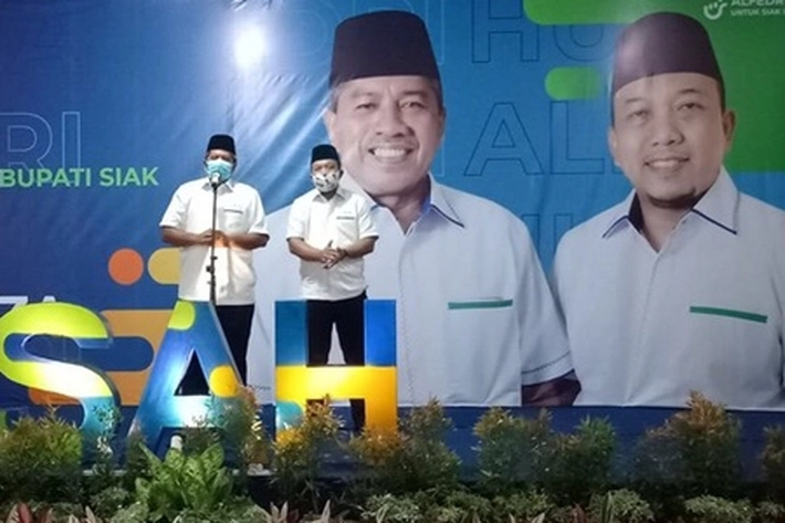 Cabup Petahana Kalahkan Pesaingnya di Pilkada Siak