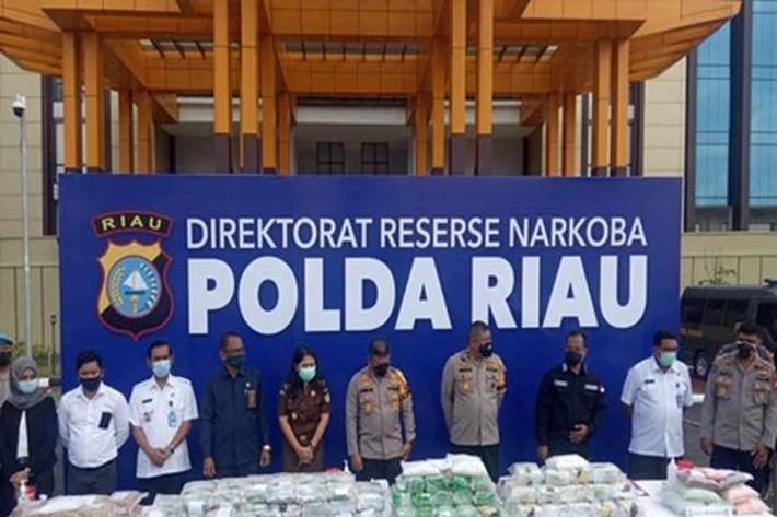Polda Riau Perlihatkan Eksistensi-Komitmen Berantas Sindikat Narkoba