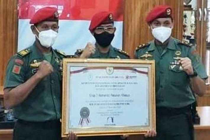 Kopassus TNI Raih Penghargaan Zona Integritas WBK/WBBM