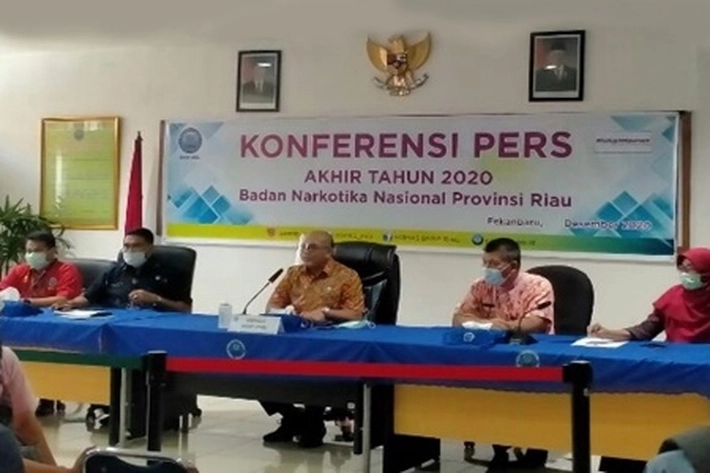 BNNP Riau Beberkan Hasil Tangkapan Selama 2020