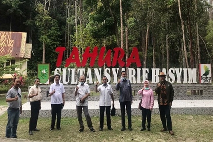 Asosiasi Pengusaha Hutan Indonesia Komda Riau Kunjungi Tahura Sutan Syarif Qasim