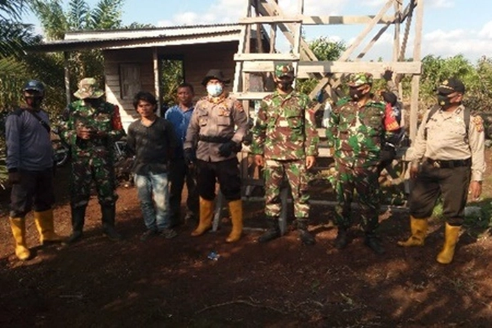 Polsek Bangko dan Satgas Karlahut Patroli, Hasilnya 'Nihil Hotspot'