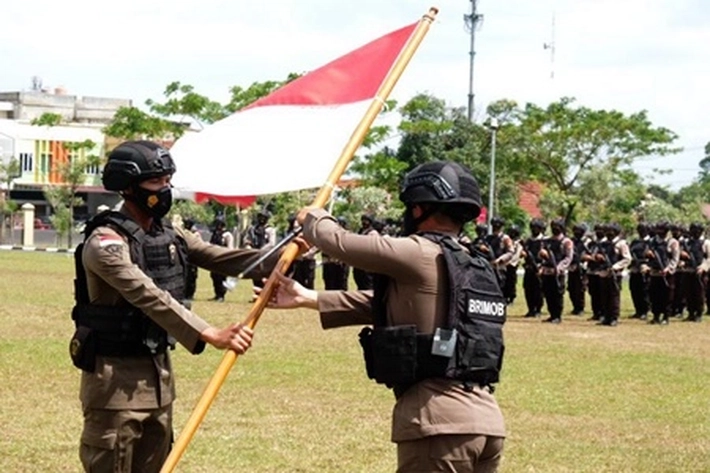 Kapolda Riau Ucapkan Terimakasih pada Personel Brimob BKO Polda yang Sudah Selesaikan Tugas di Papua