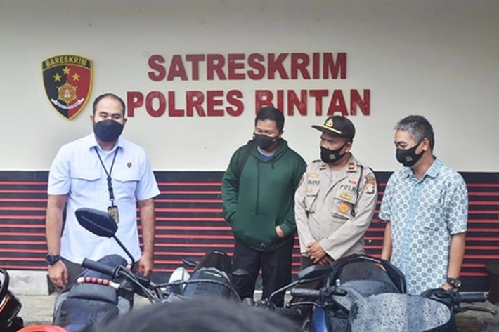 Polisi Berhasil Tangkap 'Penggelapan' Sepeda Motor di Bintan, Pelaku Diamankan 