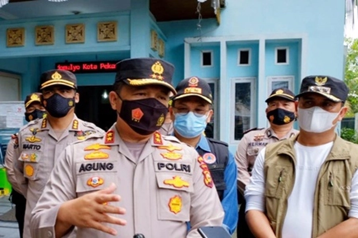 Kapolda Riau Tinjau Puskesmas, Pastikan Semua Tangani Covid 19