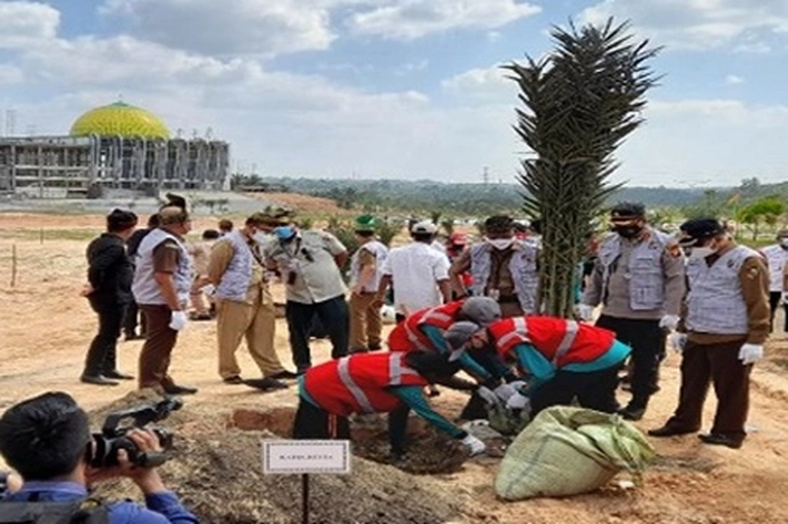 Walikota Firdaus Tanam Pohon Kurma di Areal Islamic Centre, Gunanya Untuk 'Laboratorium Kehutanan dan Taman'