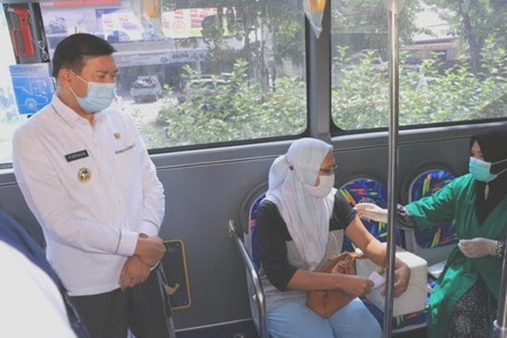 10 Unit Bus Pekanbaru Kembali akan Melakukan Vaksinasi Keliling