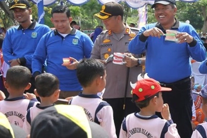 Hari Anak Nasional Diperingati di Siak, Bupati Alfedri: Membangun Komitmen Hak-hak Anak