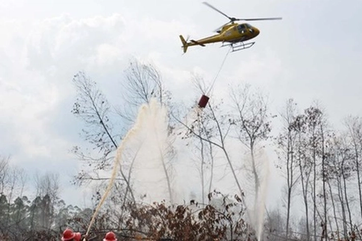 70 Hotspot Terpantau di Riau, Petugas Gabungan 'Kerahkan Helikopter dan Padamkan Karhutla'