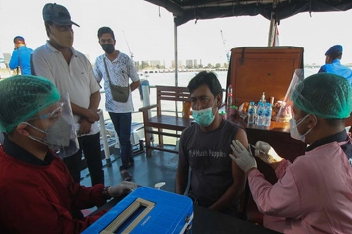 KKP Vaksinasi Komunitas Masyarakat Nelayan