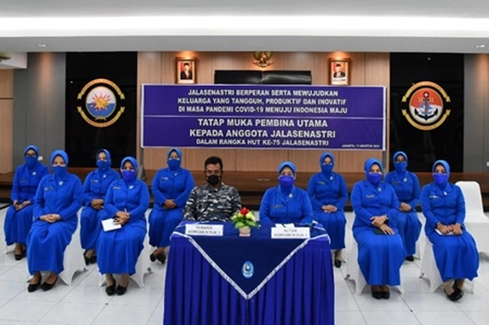 Jalasenastri dan Korcab IV DJA I Tatap Muka Virtual Didepan Kasal
