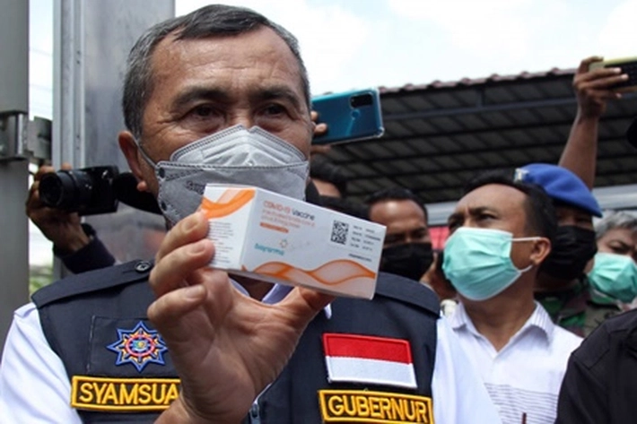Kasus Covid-19 Riau Masih 'Membengkak', Gubernur Syamsuar: 3,5 Juta Warga Riau Belum Divaksin