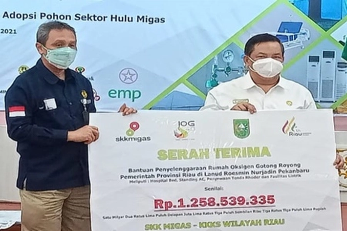 SKK Migas Bantu 'Penanggulangan Wabah Pandemi', Sekdaprov Riau: Ini Bermanfaat Bagi Masyarakat 
