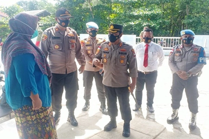 Kapolres Bintan AKBP Tidar Wulung Dahono Tinjau Puskesmas, Juga 'Tekankan Empat Hal Pelaksanaan Vaksinasi'