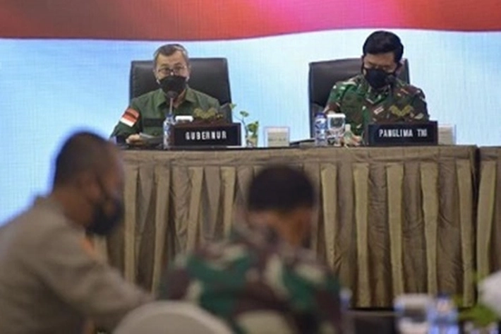 Panglima TNI Hadi Tjahjanto Puji Gubri Syamsuar, Karena 'Penanganan Covid-19 Makin Baik'