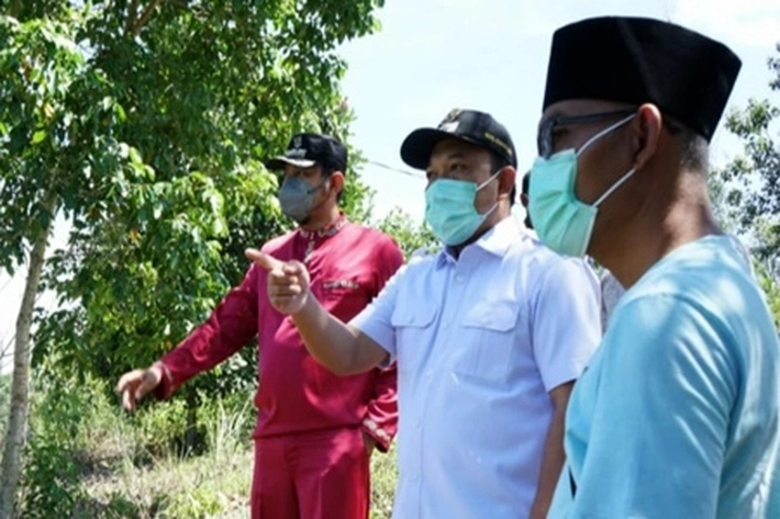 Wabup Husni Merza Lihat Keindahan Danau Telago Batin Bungsu di Minas