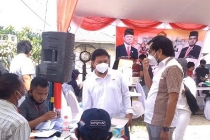 Sahabat Nurul Ikhsan dan Teman Ginda Burnama Gelar Vaksinasi, yang 'Tak Luput Perhatikan Prokes'