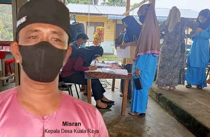 Bangun Kesadaran Masyarakat, Pemdes Kuala Raya Gelar Vaksin Covid-19