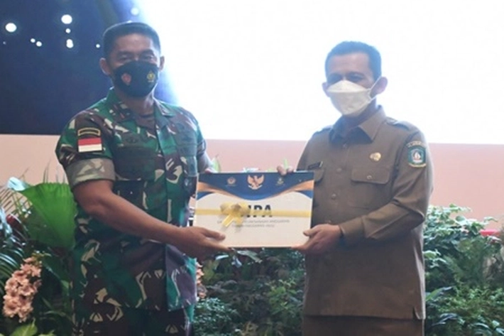 Danrem Brigjen TNI Jimmy Ramoz Manalu Hadiri Penyerahan DIPA Tahun 2022