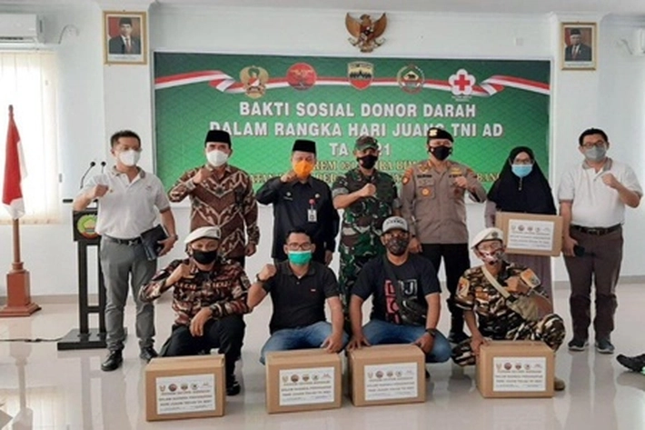 Hari Juang TNI AD: Korem 031/WB Gelar Baksos Donor Darah