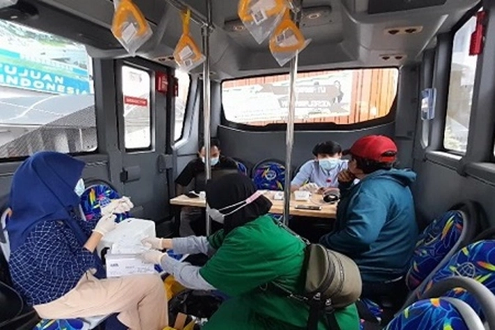 Bus Vaksinasi Beroperasi Jika Ada Permintaan Masyarakat